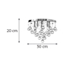 INLIGHT 4FOTO FOTISTIKO OROFIS METALLIKO/KRuSTALLINO XROMIO G9 F30x20cm 5292G